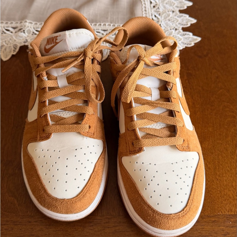 Nike Tan and White Sneakers